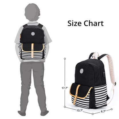 EAZY KIDS Classic School Bag - Black