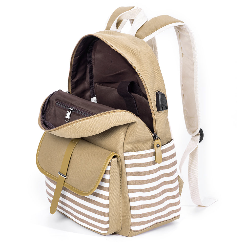 EAZY KIDS Classic School Bag - Ivory