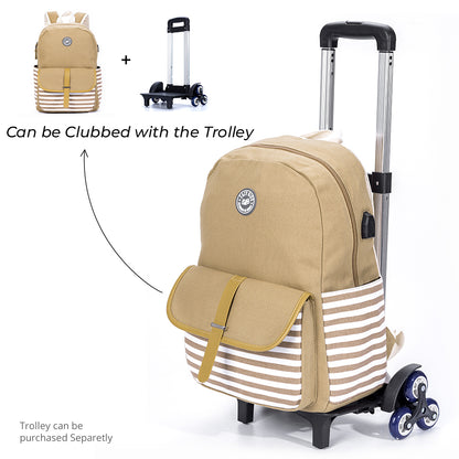 EAZY KIDS Classic School Bag - Ivory
