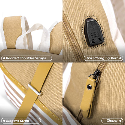 EAZY KIDS Classic School Bag - Ivory