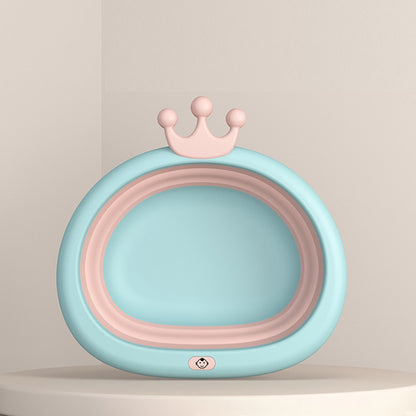 EAZY KIDS Collapsible Royal Wash Basin for Baby - Blue