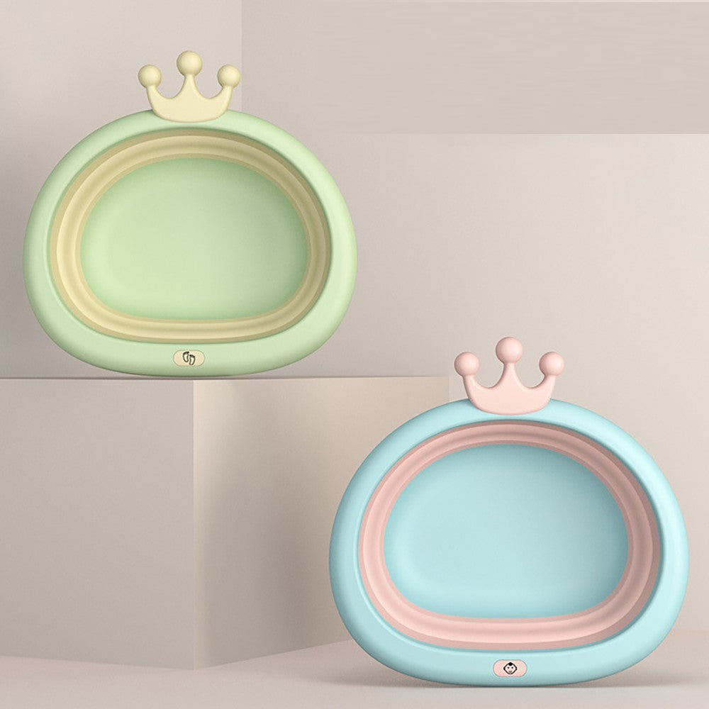 EAZY KIDS Collapsible Royal Wash Basin for Baby - Blue