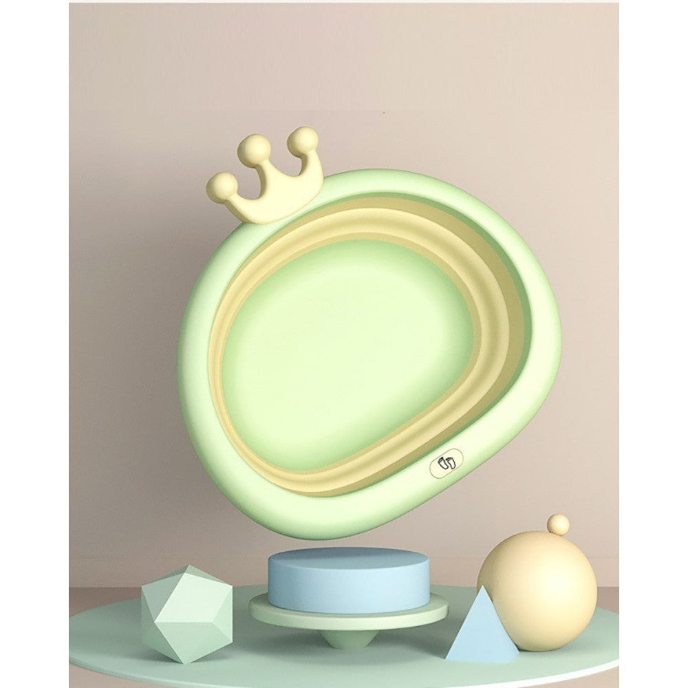 EAZY KIDS Collapsible Royal Wash Basin for Baby - Green