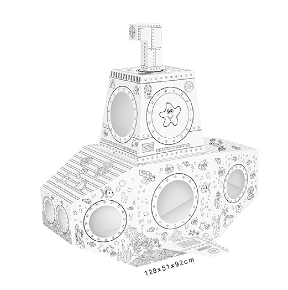 EAZY KIDS DIY Doodle Coloring Submarine
