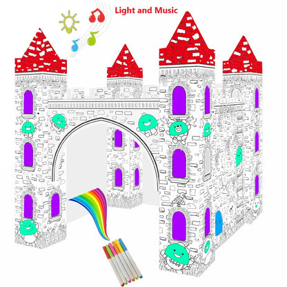 EAZY KIDS DIY Doodle Erasable Painting Castle