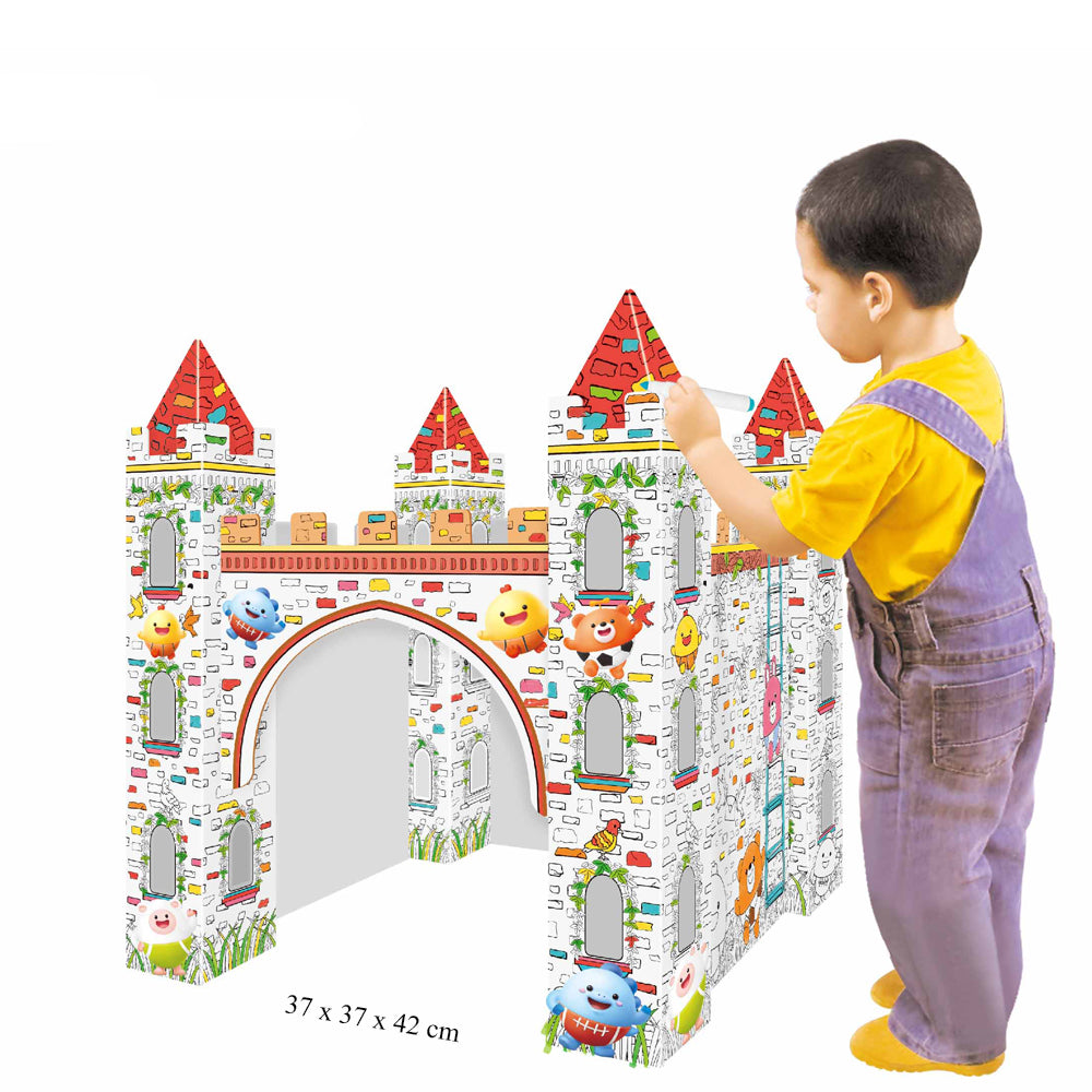 EAZY KIDS DIY Doodle Erasable Painting Castle