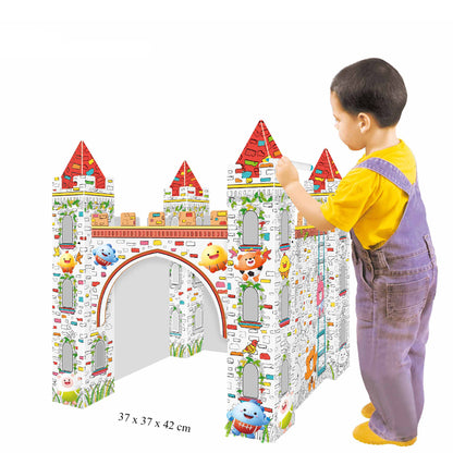 EAZY KIDS DIY Doodle Erasable Painting Castle