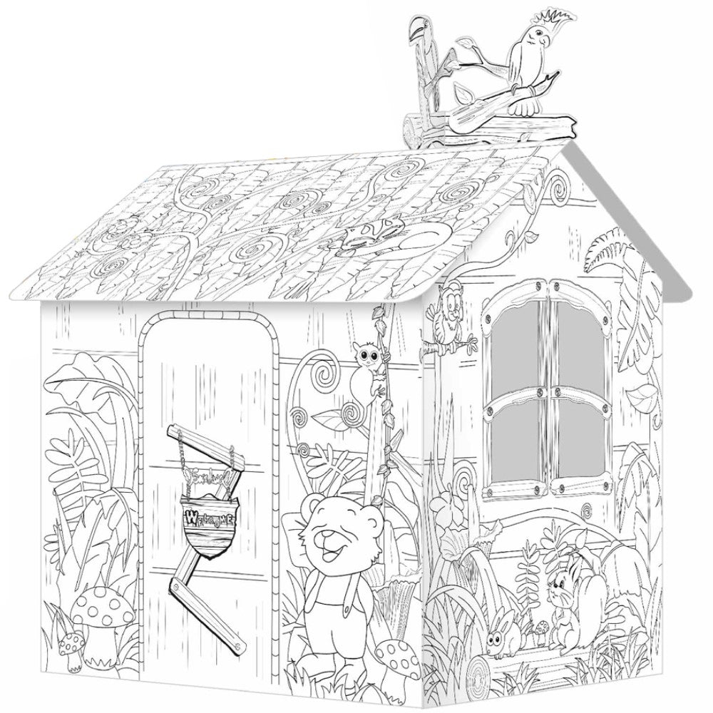 EAZY KIDS DIY Doodle Painting Jungle House