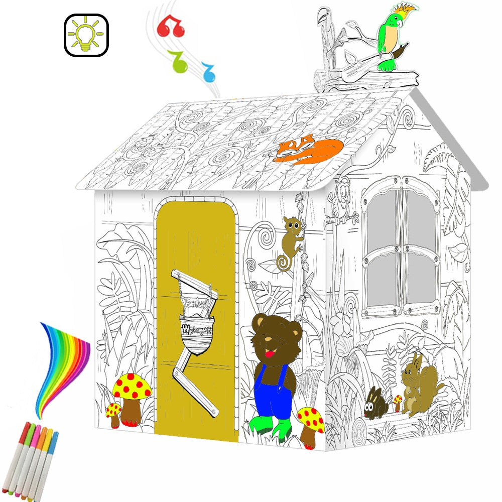 EAZY KIDS DIY Doodle Painting Jungle House