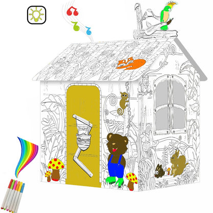 EAZY KIDS DIY Doodle Painting Jungle House