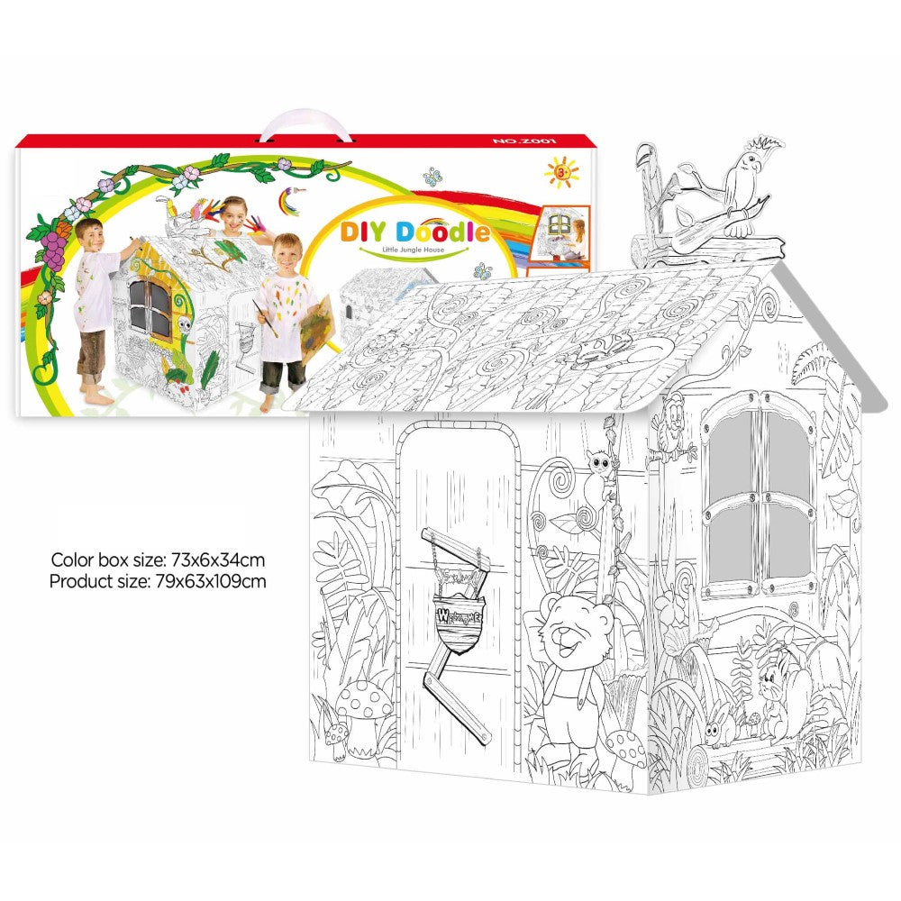EAZY KIDS DIY Doodle Painting Jungle House