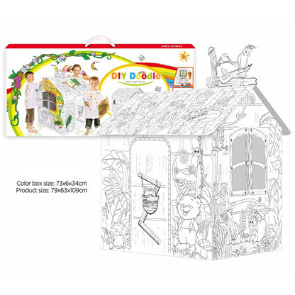 EAZY KIDS DIY Doodle Painting Jungle House