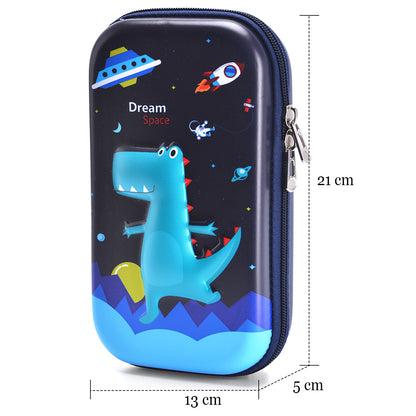 EAZY KIDS Dinosaur XL Pencil Case - Blue