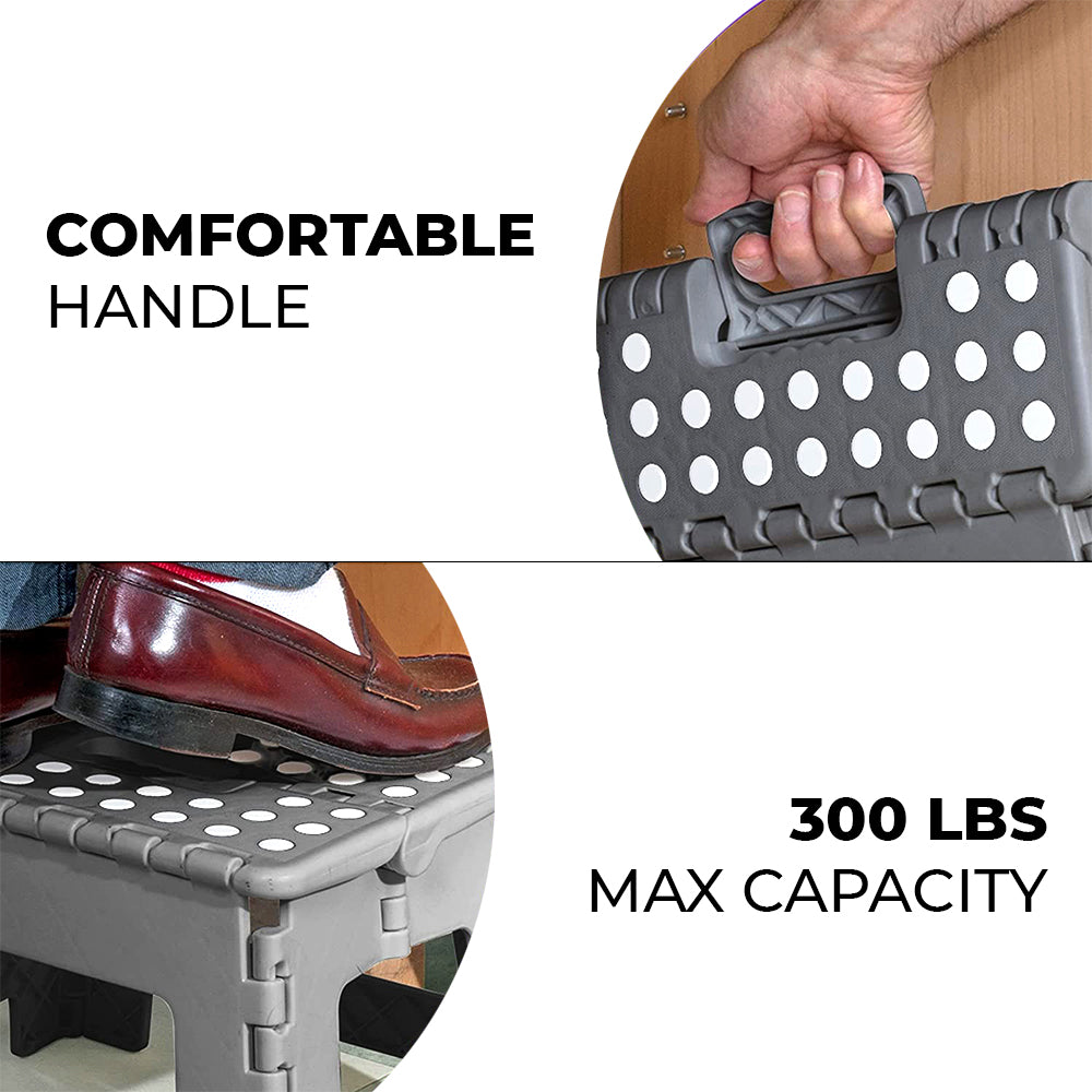 EAZY KIDS Foldable Step Stool - Grey