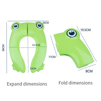 مرحاض سفر قابل للطي من إيزي كيدز مع حقيبة حمل - أخضر