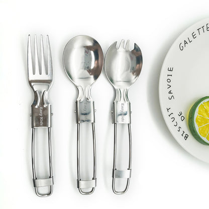 EAZY KIDS Folding Spork, Spoon and Fork Combo
