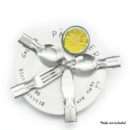 EAZY KIDS Folding Spork, Spoon and Fork Combo