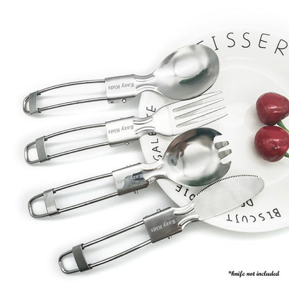 EAZY KIDS Folding Spork, Spoon and Fork Combo