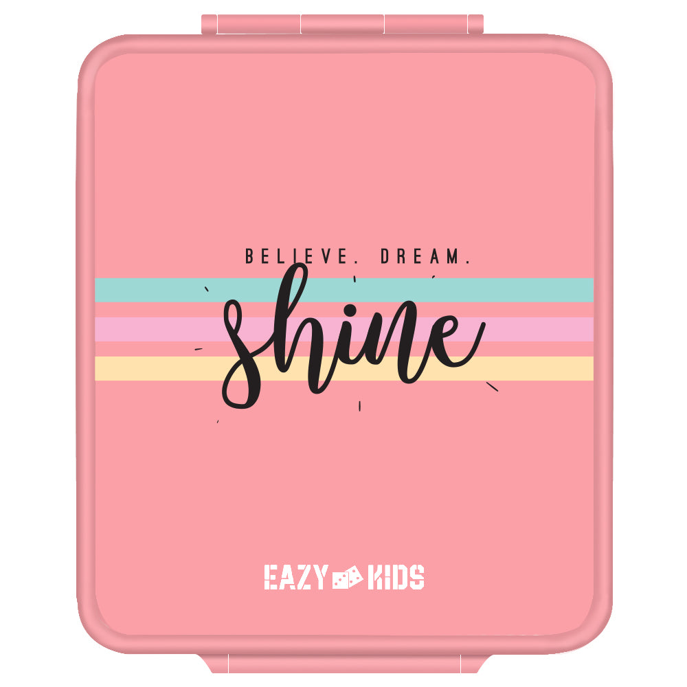 EAZY KIDS Jumbo Bento Lunch Box w/t Insulated Jar - Pink