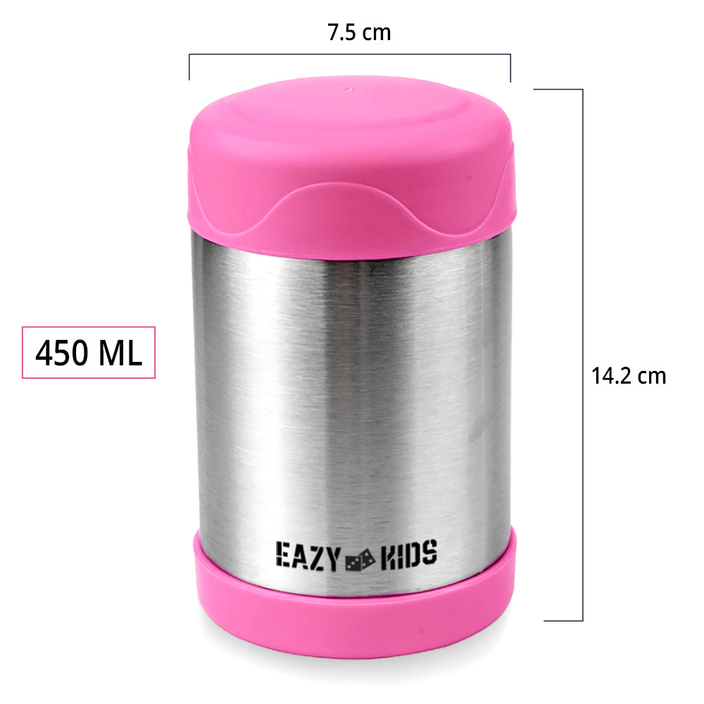 Eazy Kids Jumbo Insulated Jar 450 ML - Pink
