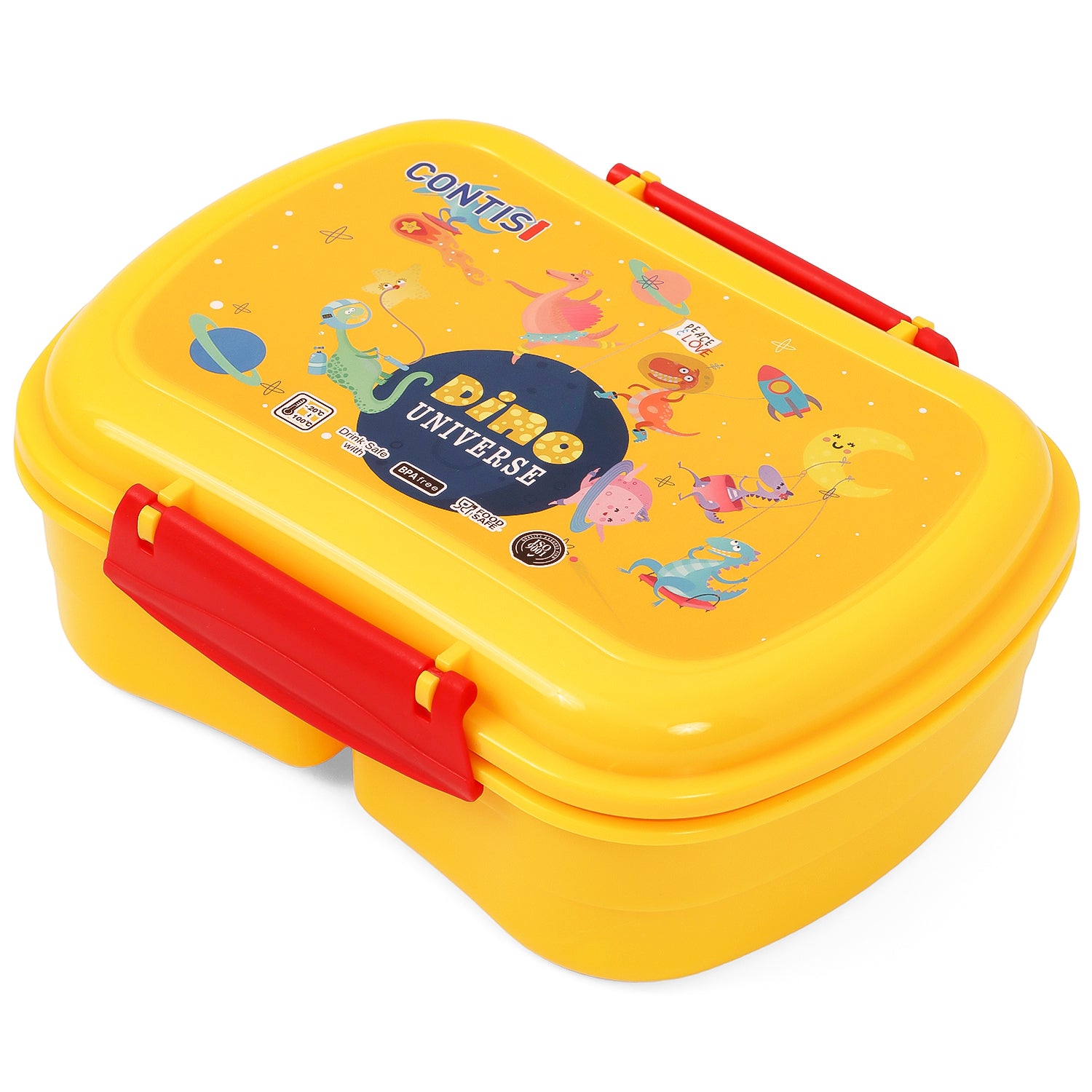 EAZY KIDS Lunch Box wt Bottle - Yellow