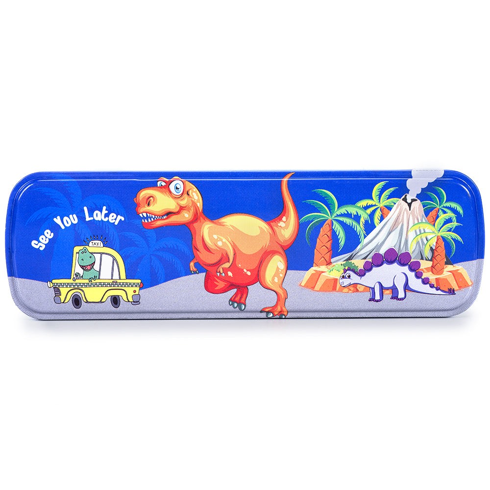EAZY KIDS Pencil Box - Dino Yellow