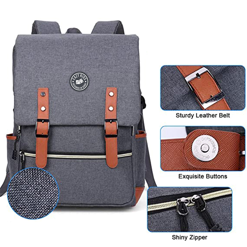 EAZY KIDS School Bag - Grey