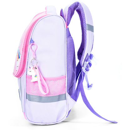 EAZY KIDS School Bag Unicorn - Purple + Pink
