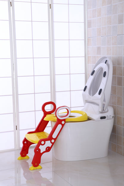 Eazy Kids Step Stool Foldable Potty Trainer Seat - Yellow