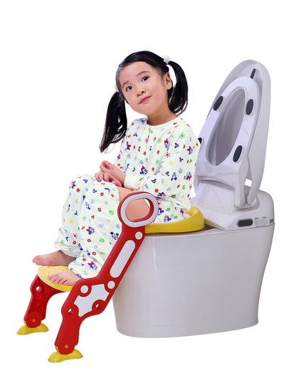 Eazy Kids Step Stool Foldable Potty Trainer Seat - Yellow