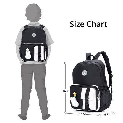 EAZY KIDS Vogue School Bag - Black
