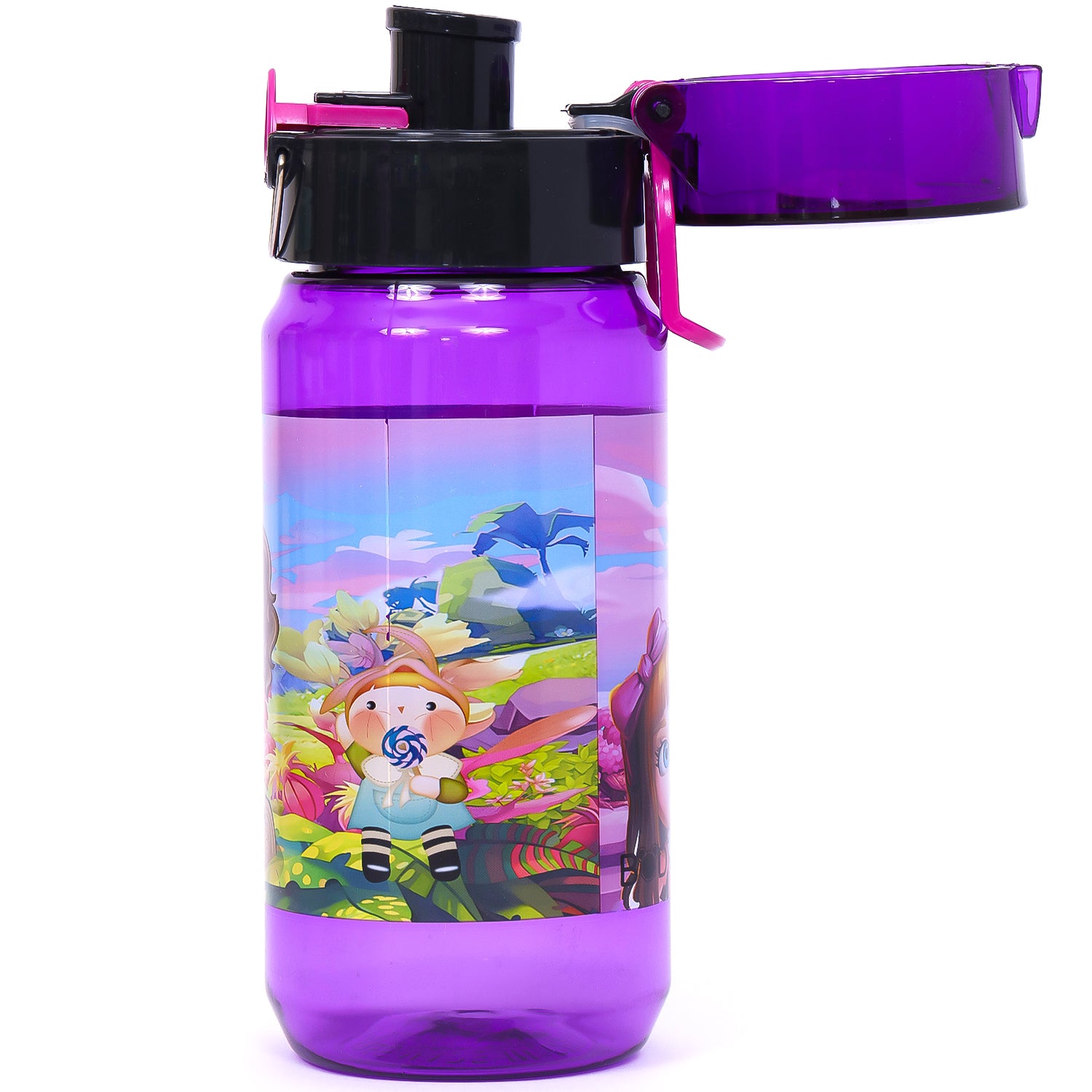 EAZY KIDS Water Bottle 500ml - Purple