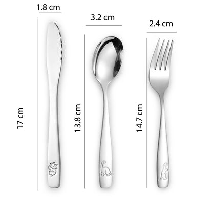 Hydrobrew 3-Piece Stainless Steel Cutlery Set with Storage Box – Spoon, Fork & Knife, Portable Travel Utensil Set