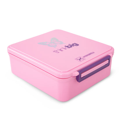 Hydrobrew Personalized Bento Lunch Box w/Steel Food Jar - ThinkBig Pink