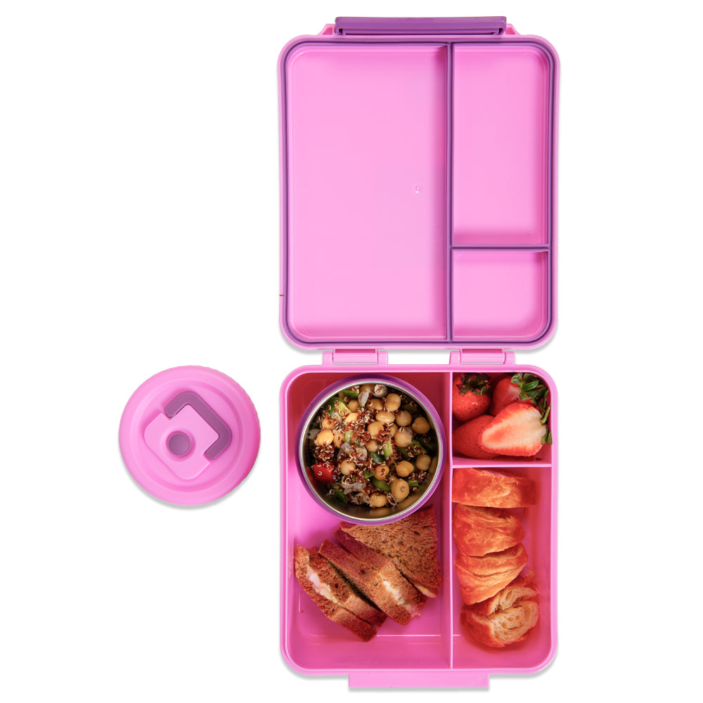 HYDROBREW Bento Lunch Box w/Steel Food Jar - Dream Pink
