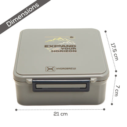 HYDROBREW Bento Lunch Box w/Steel Food Jar - Adventure Sage