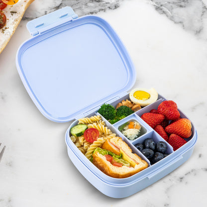 Hydrobrew Smart Serve Bento Lunch Box 1100 ml, 5 compartment- Sky Mist