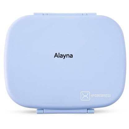 Hydrobrew Personalized Smart Serve Bento Lunch Box 1100 ml, 5 compartment- Sky Mist