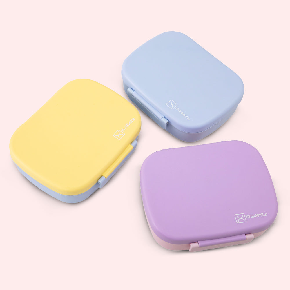 Hydrobrew Smart Serve Bento Lunch Box 1100 ml, 5 compartment- Lilac Blush