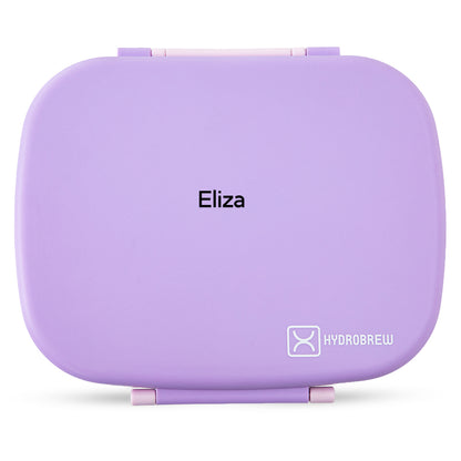Hydrobrew Personalized Smart Serve Bento Lunch Box 1100 ml, 5 compartment- Lilac Blush