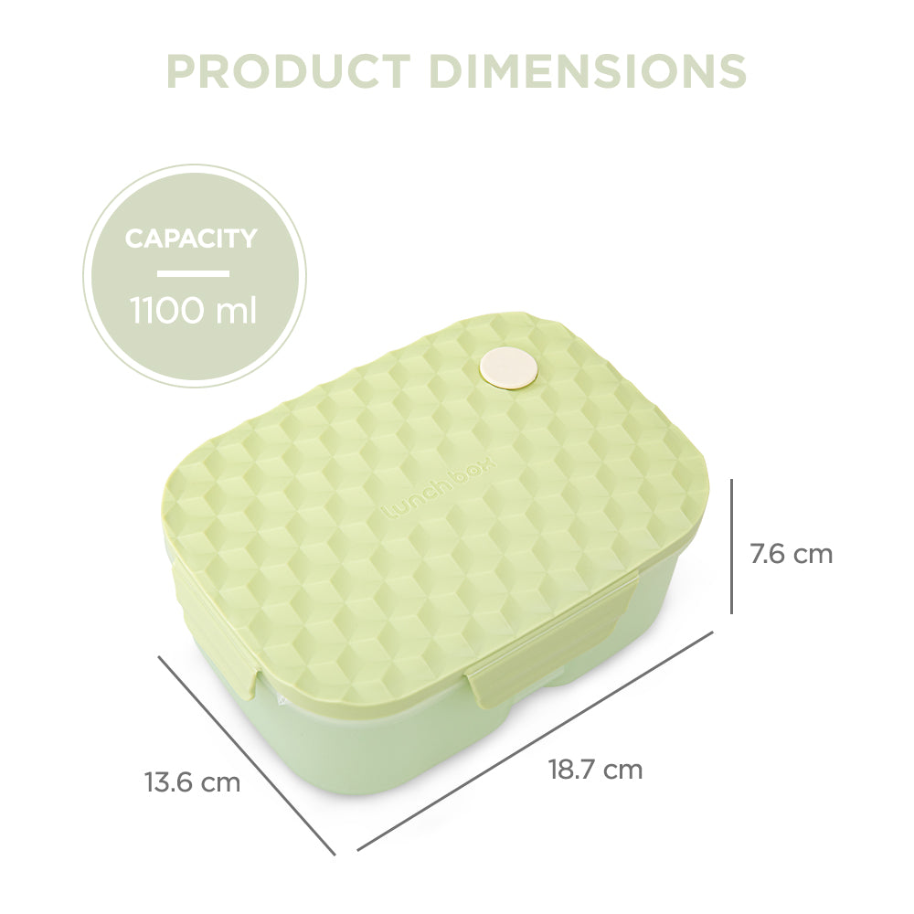 HYDROBREW Smart Serve Bento Lunch Box 1100ml - Sage Diamond