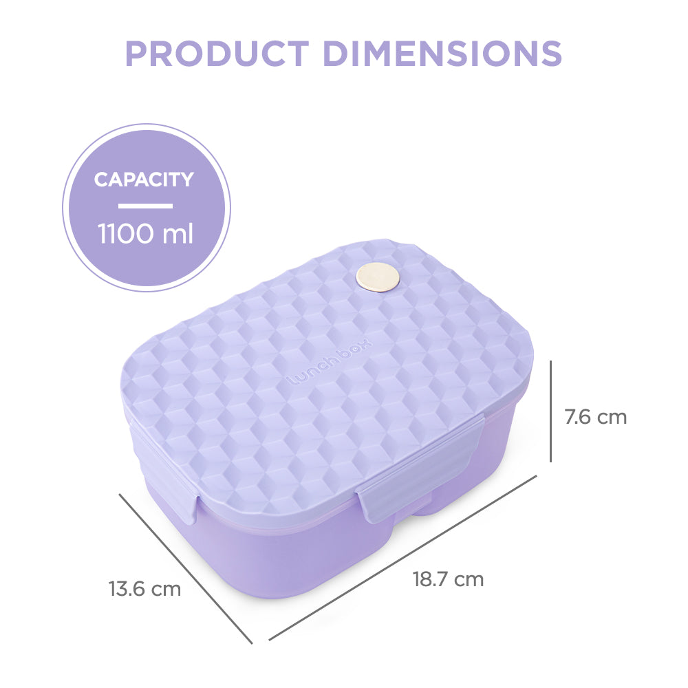 HYDROBREW Smart Serve Bento Lunch Box 1100ml - Lavender Diamond