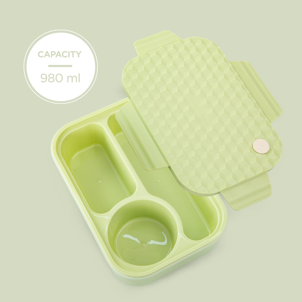 HYDROBREW Smart Serve Bento Lunch Box 980ml - Sage Diamond