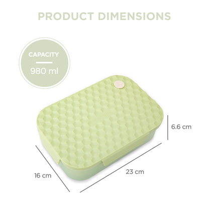 HYDROBREW Smart Serve Bento Lunch Box 980ml - Sage Diamond