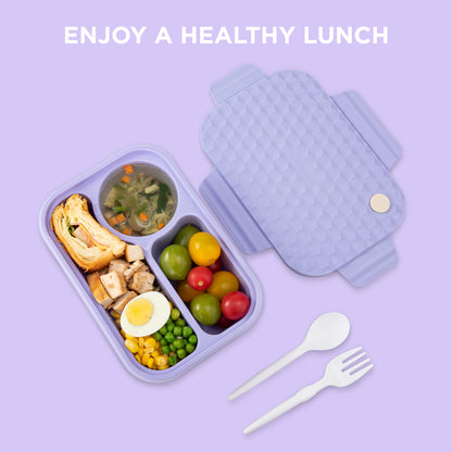 HYDROBREW Smart Serve Bento Lunch Box 980ml - Lavender Diamond