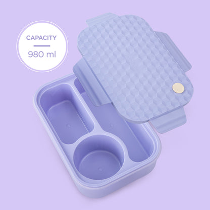 HYDROBREW Smart Serve Bento Lunch Box 980ml - Lavender Diamond