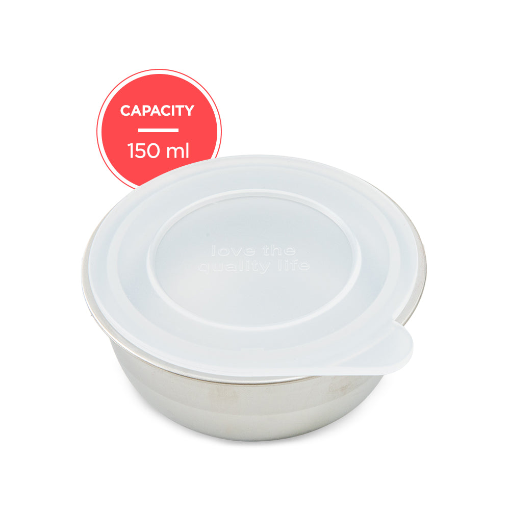 Hydrobrew Personalized Steel Core Lunch Box 750ml + 150ml Food Jar w/ cutlery, Stainless Steel, Leakproof - PINK SORBET