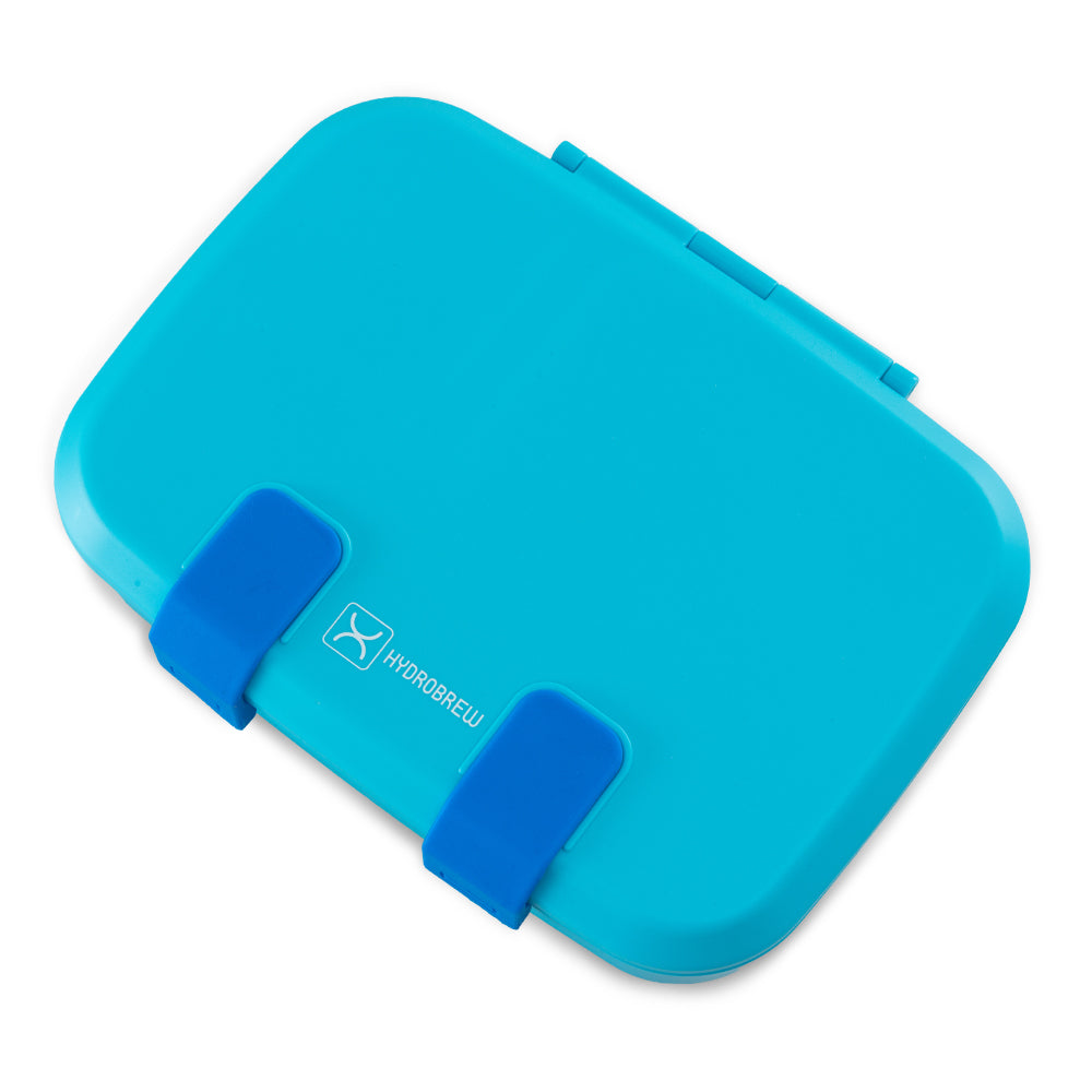 Hydrobrew Personalized Smart Serve Bento Lunch Box 847ml, Aqua Drift