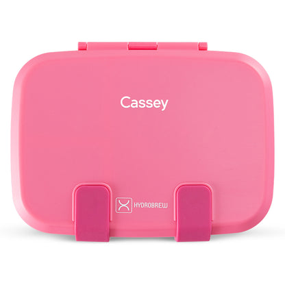Hydrobrew Personalized Smart Serve Bento Lunch Box 847ml, Berry Blush