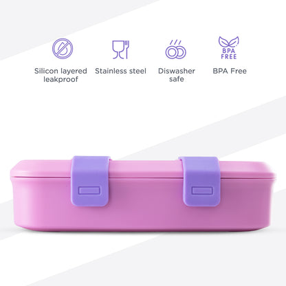 HYDROBREW Smart Serve Bento Lunch Box 847ml, Candy Lilac